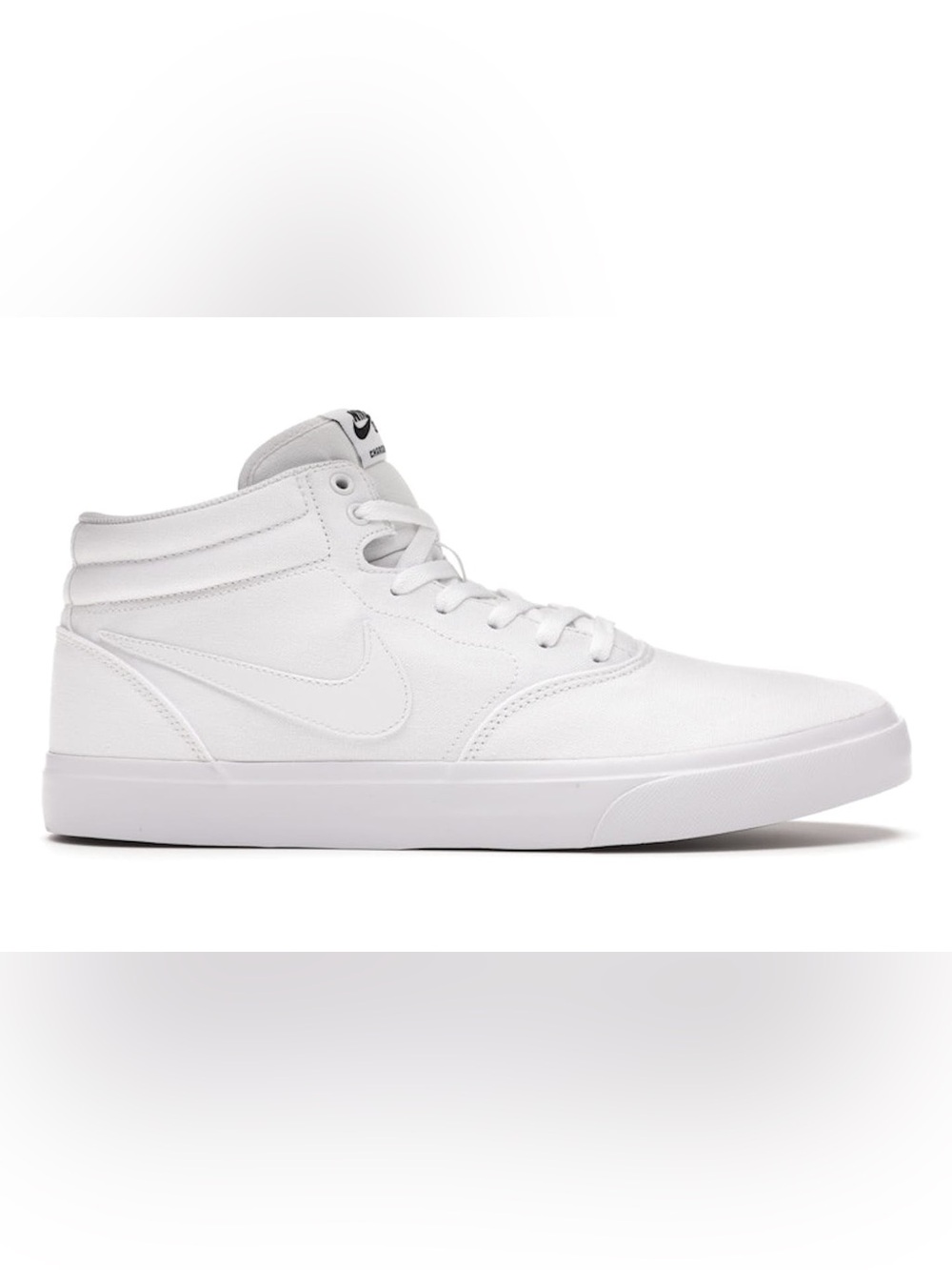 Nike Men’s All-White Mid-Top Skate Sneakers